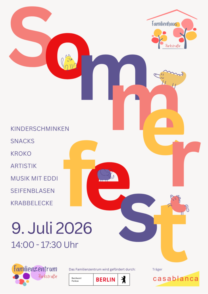 Einladung zum Sommerfest im Familienhaus Parkstraße 2026